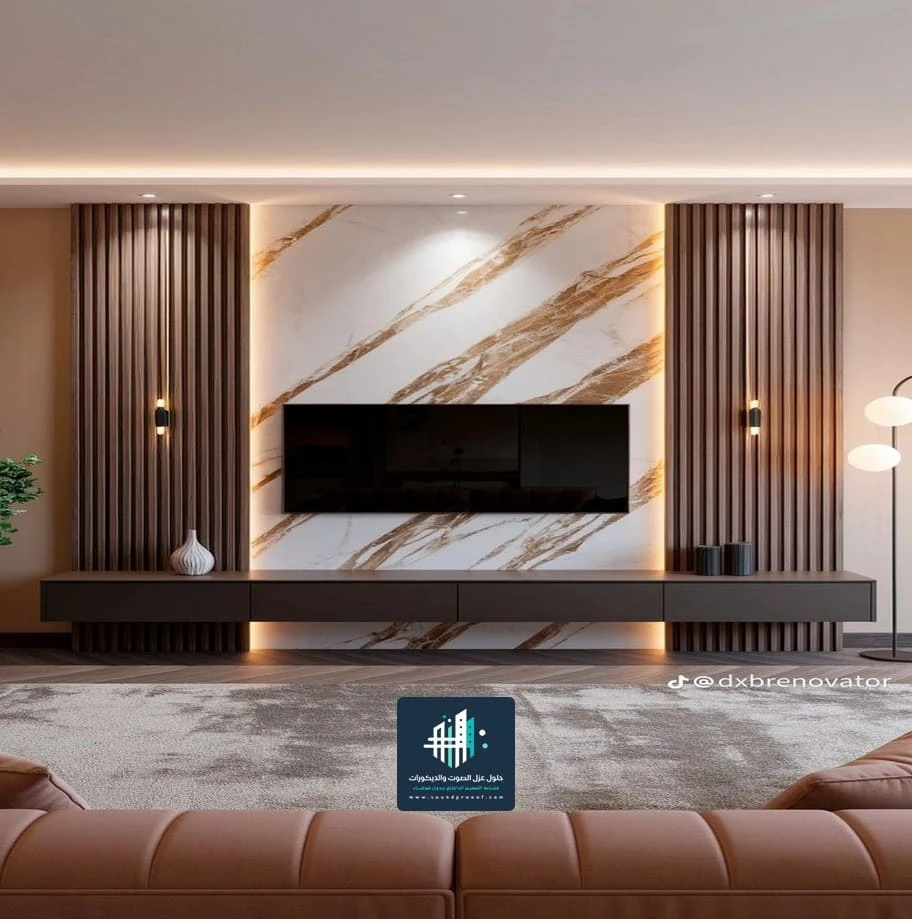 ديكور شاشة تلفاز الاحساء